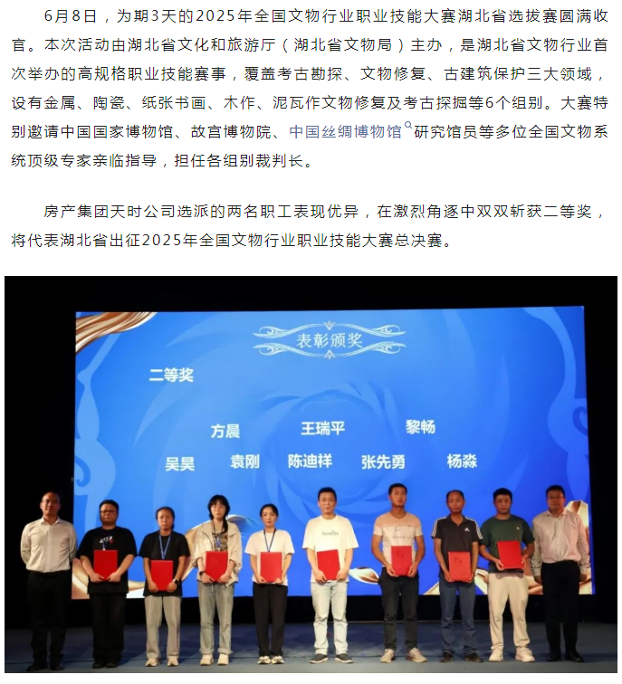 省賽突圍，征戰(zhàn)全國！天時公司在省文物行業(yè)職...